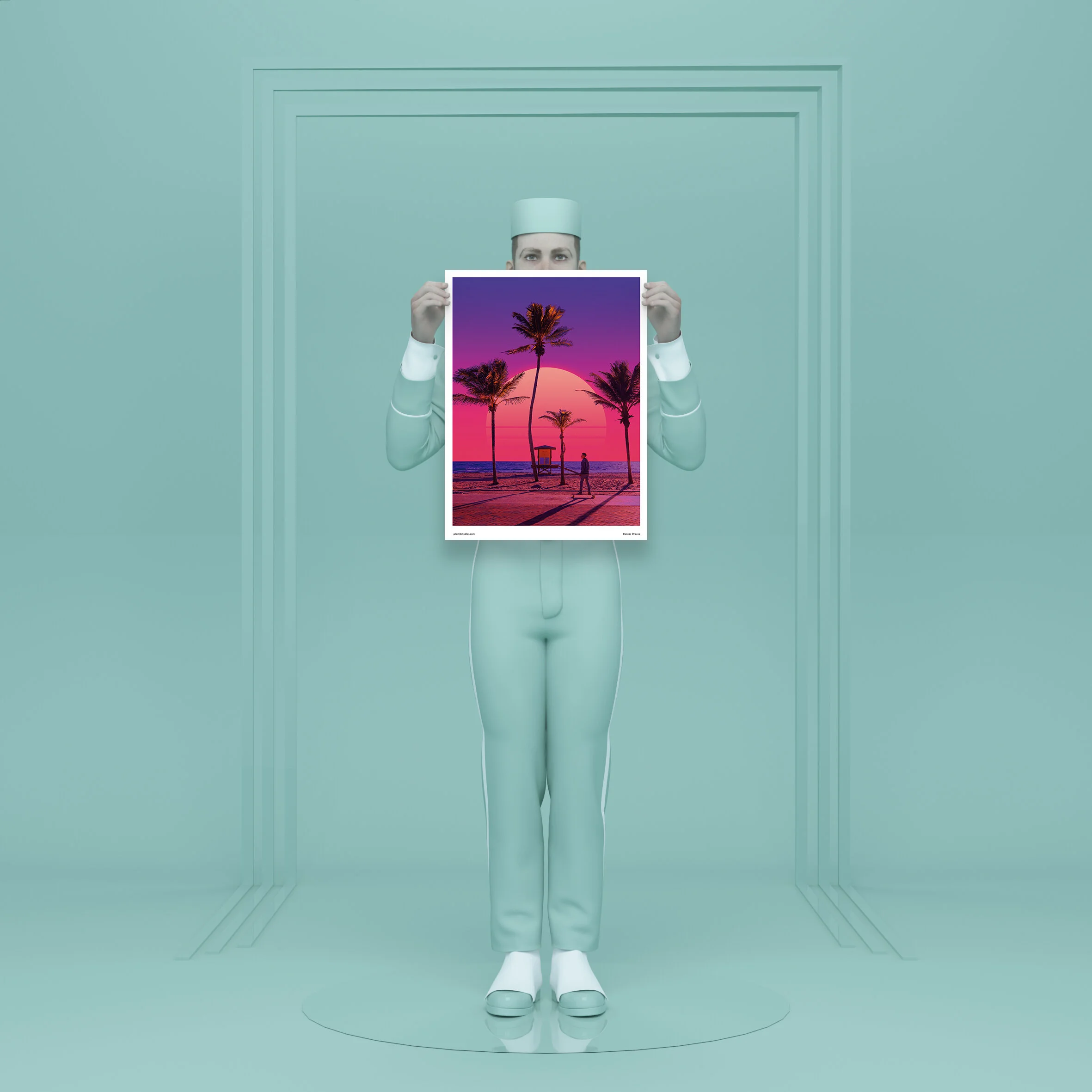 vaporwave sunset - print by danner orozco — Plastik Magazine